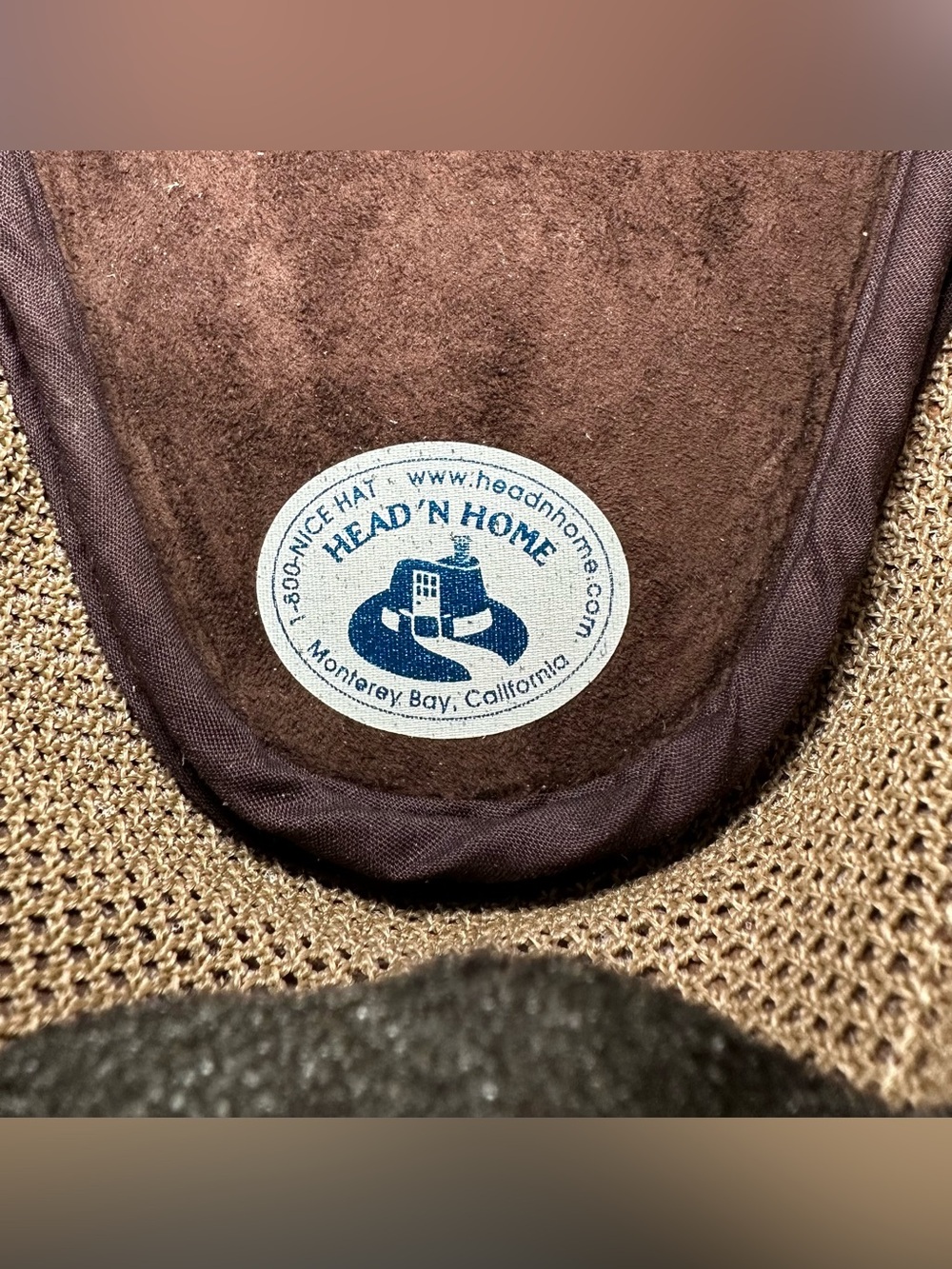 Head N Home Hat Brown Outback Men Leather Mesh Safari Western Cowboy Wide Brim L - Picture 12 of 12